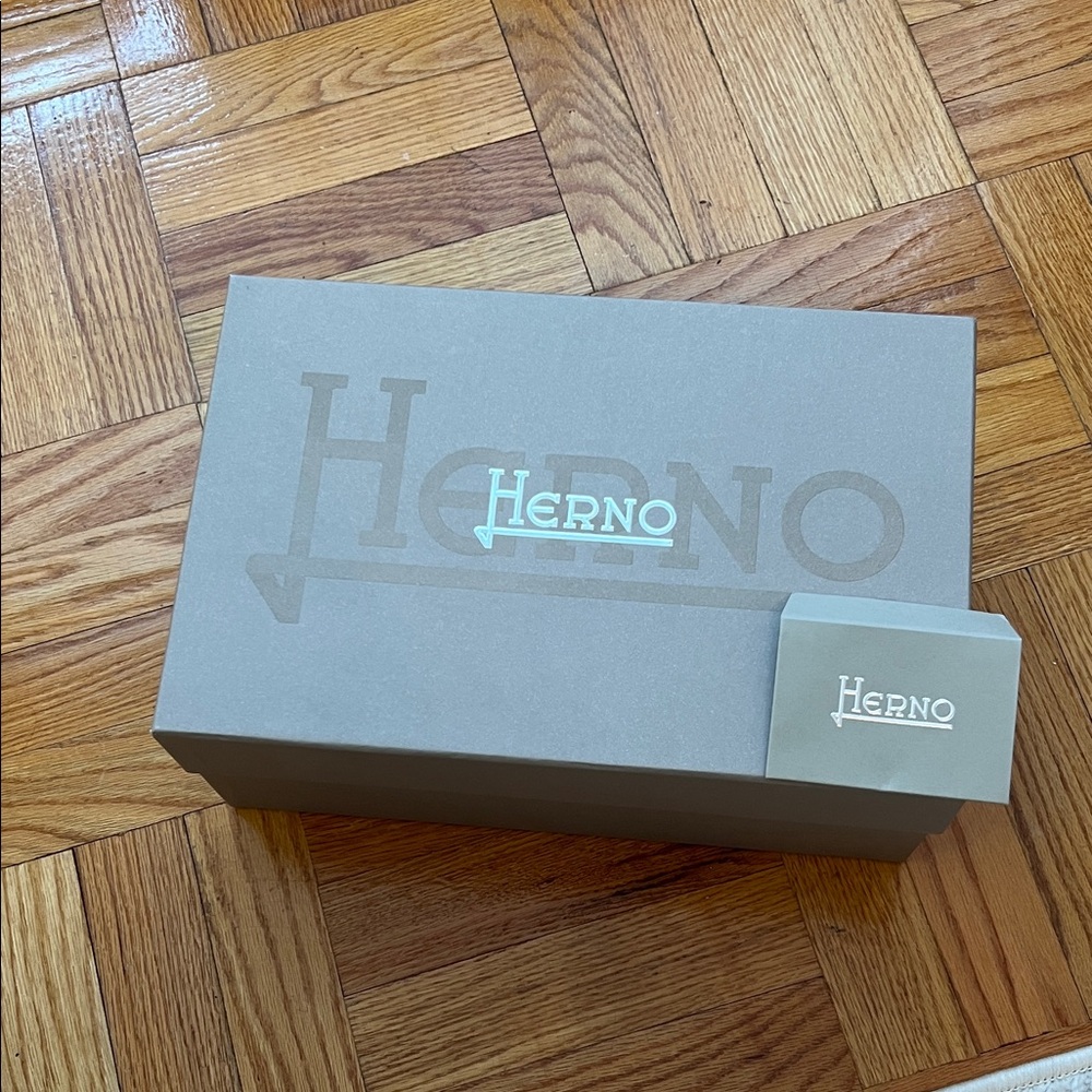 Herno Gray Shoe Box with Logo